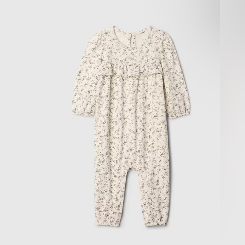 GAP Ivory Floral Kids Footie